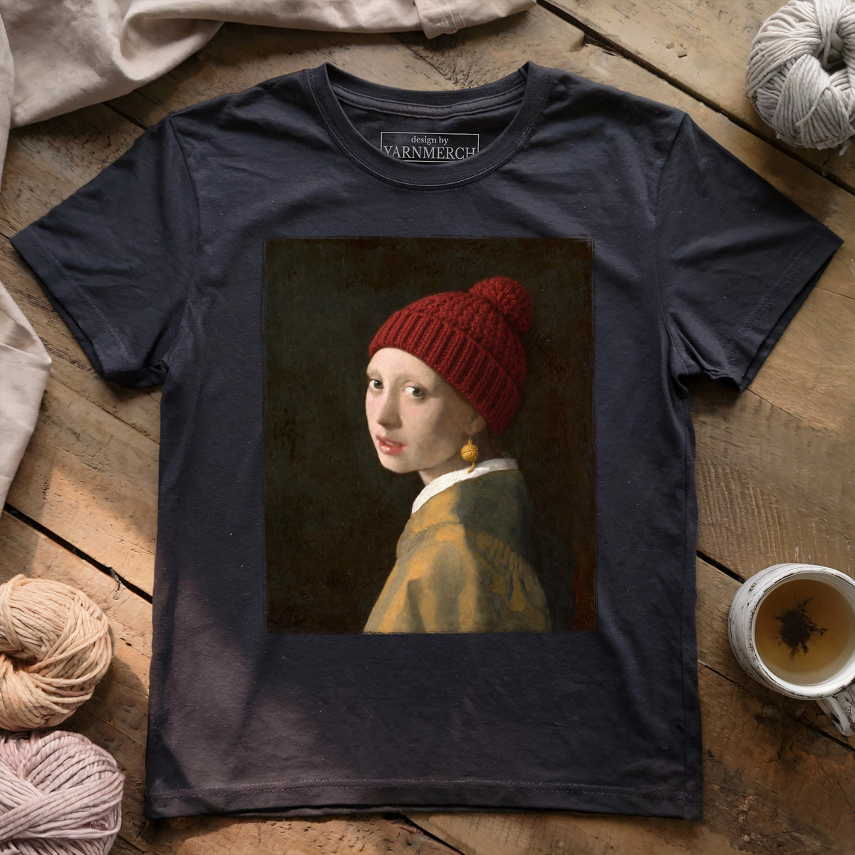 Girl With A Yarn Earring T-shirt