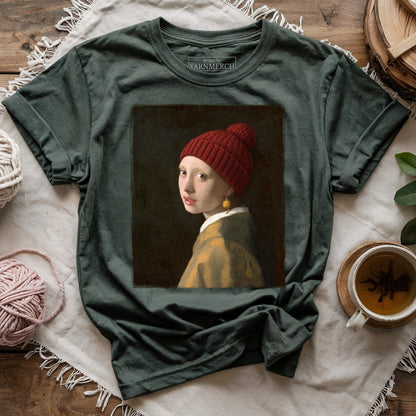 Girl With A Yarn Earring T-shirt