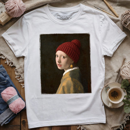 Girl With A Yarn Earring T-shirt