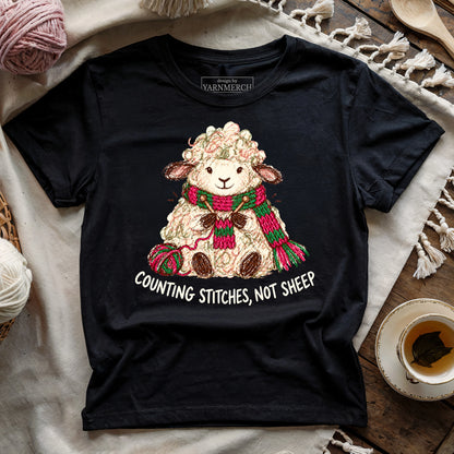 Counting Stitches, Not Sheep T-shirt