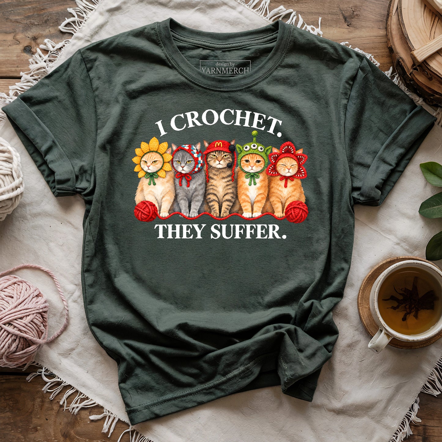 I Crochet. They Suffer T-shirt