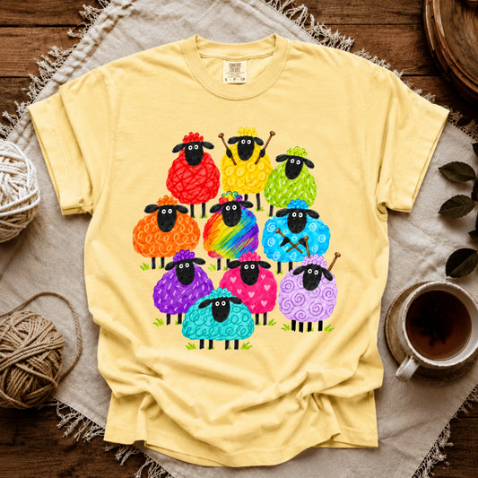 Comfort Colors Rainbow Woolies T-shirt