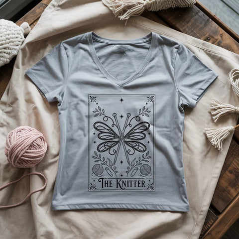 The Knitter Lady V-neck