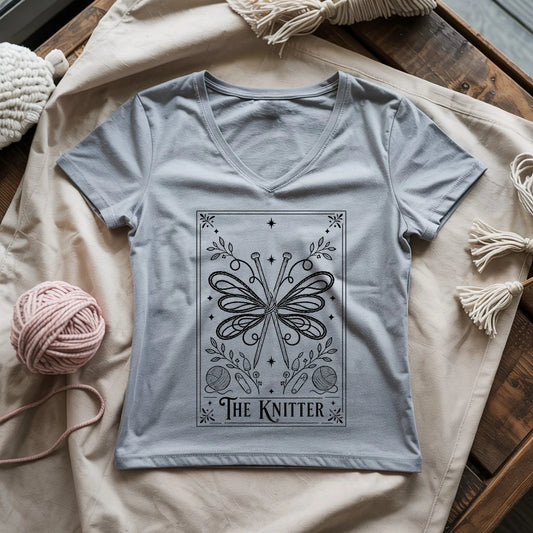 The Knitter Lady V-neck