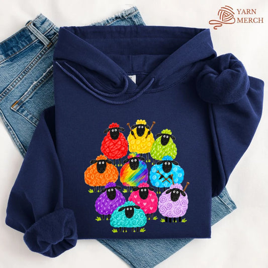 Rainbow Woolies Hoodie