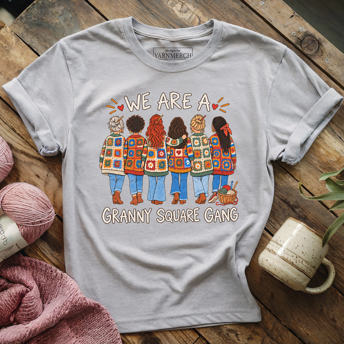 We Are A Granny Square Gang T-shirt
