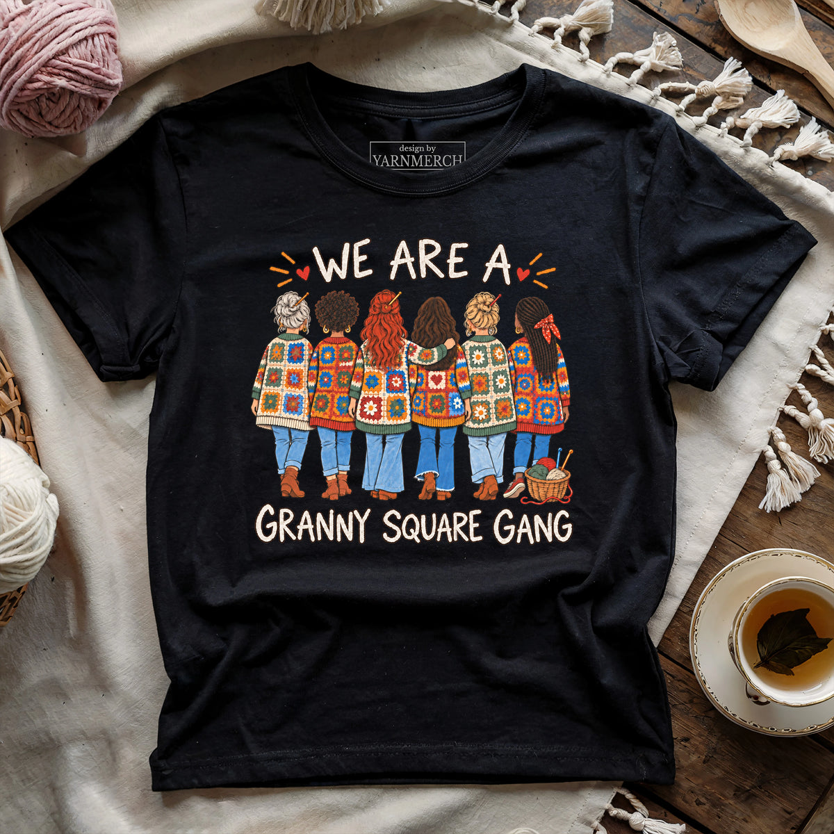 We Are A Granny Square Gang T-shirt