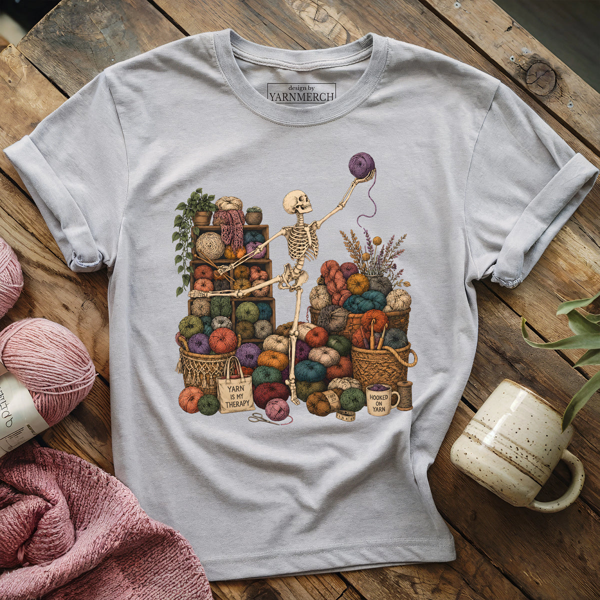 Skealeton Yarn Collector T-shirt