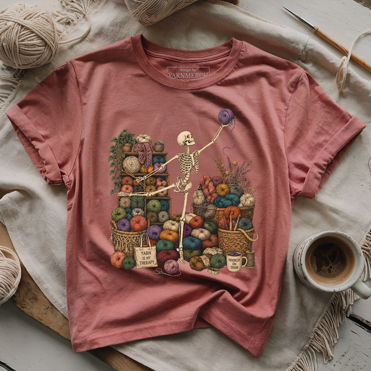 Skealeton Yarn Collector T-shirt