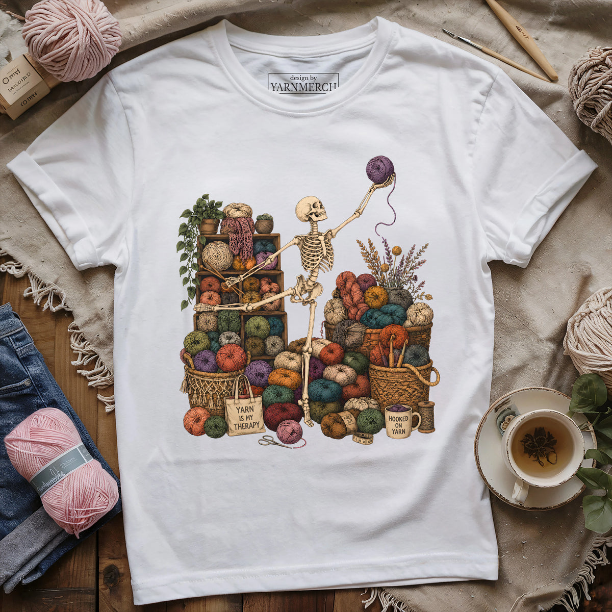 Skealeton Yarn Collector T-shirt