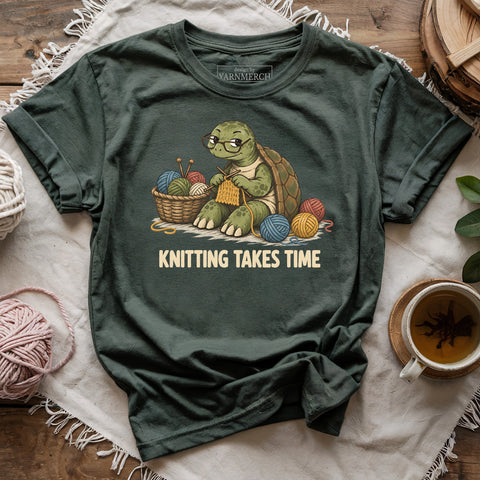 Knitting Takes Time T-shirt