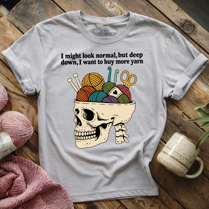 Yarn Brain Skull T-shirt
