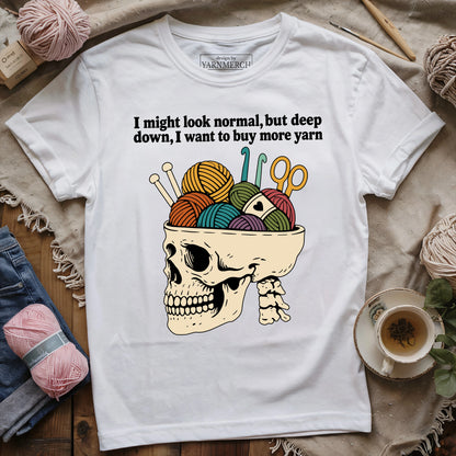Yarn Brain Skull T-shirt