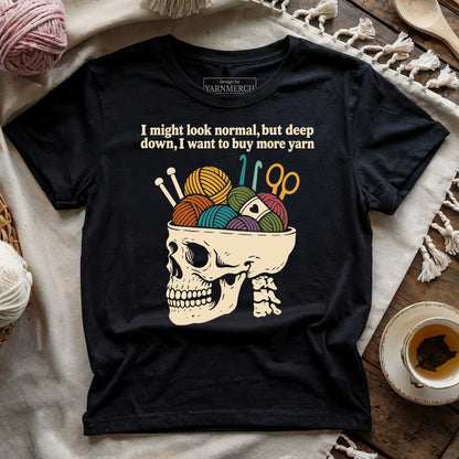Yarn Brain Skull T-shirt