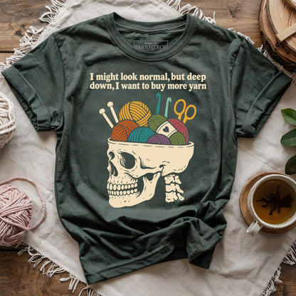 Yarn Brain Skull T-shirt