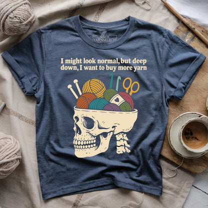 Yarn Brain Skull T-shirt