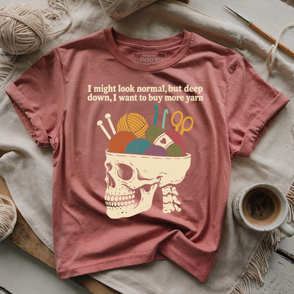 Yarn Brain Skull T-shirt