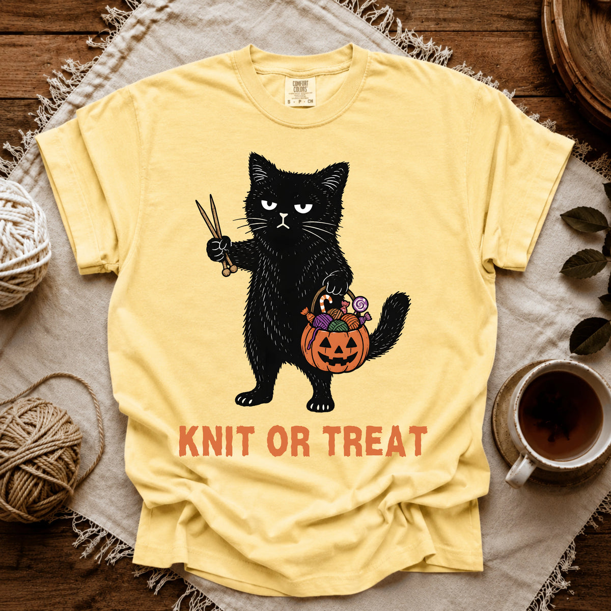 Comfort Colors Knit Or Treat T-shirt