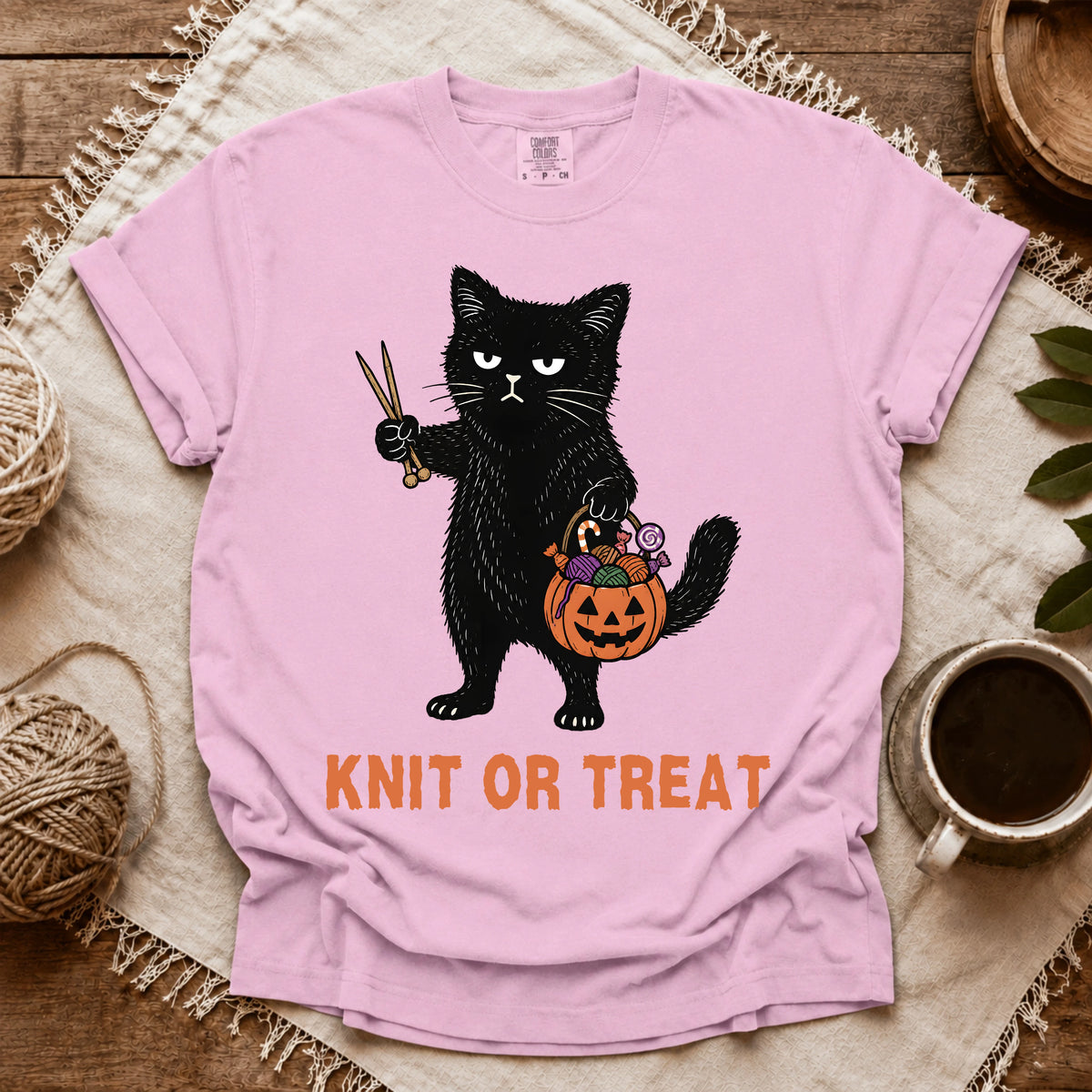 Comfort Colors Knit Or Treat T-shirt