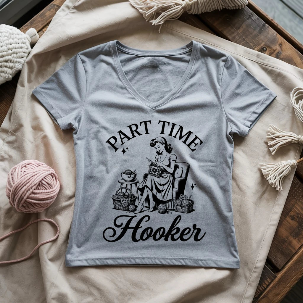 Part Time Hooker Lady V-neck