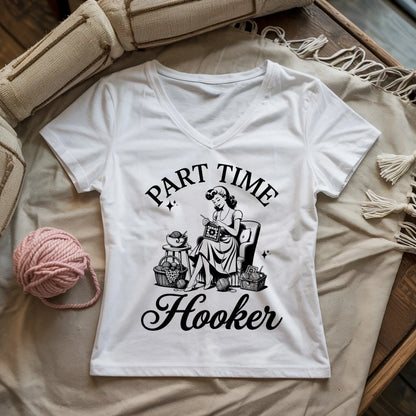 Part Time Hooker Lady V-neck