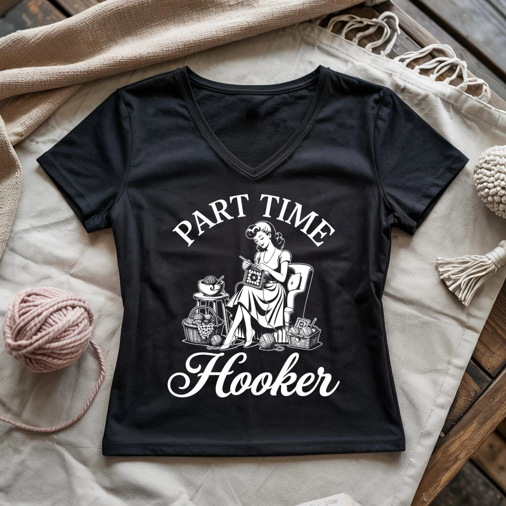Part Time Hooker Lady V-neck