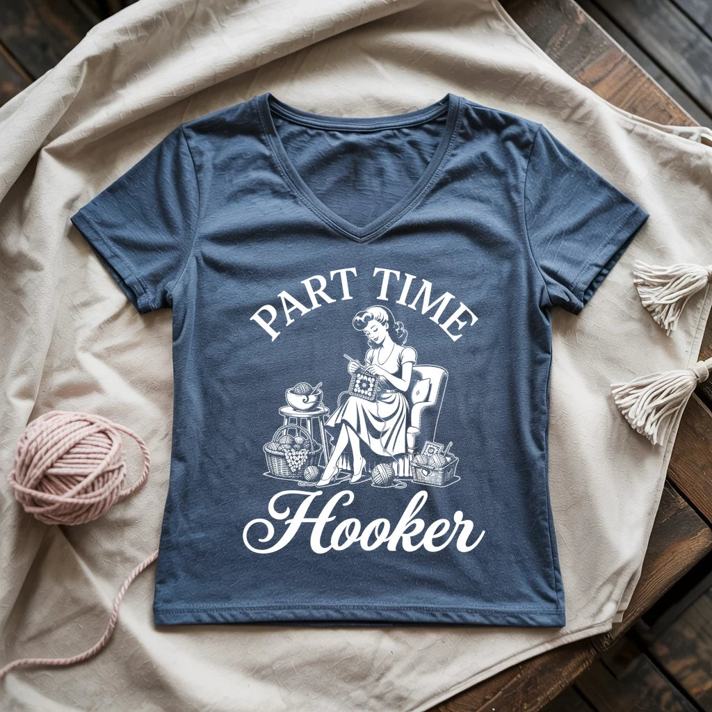Part Time Hooker Lady V-neck
