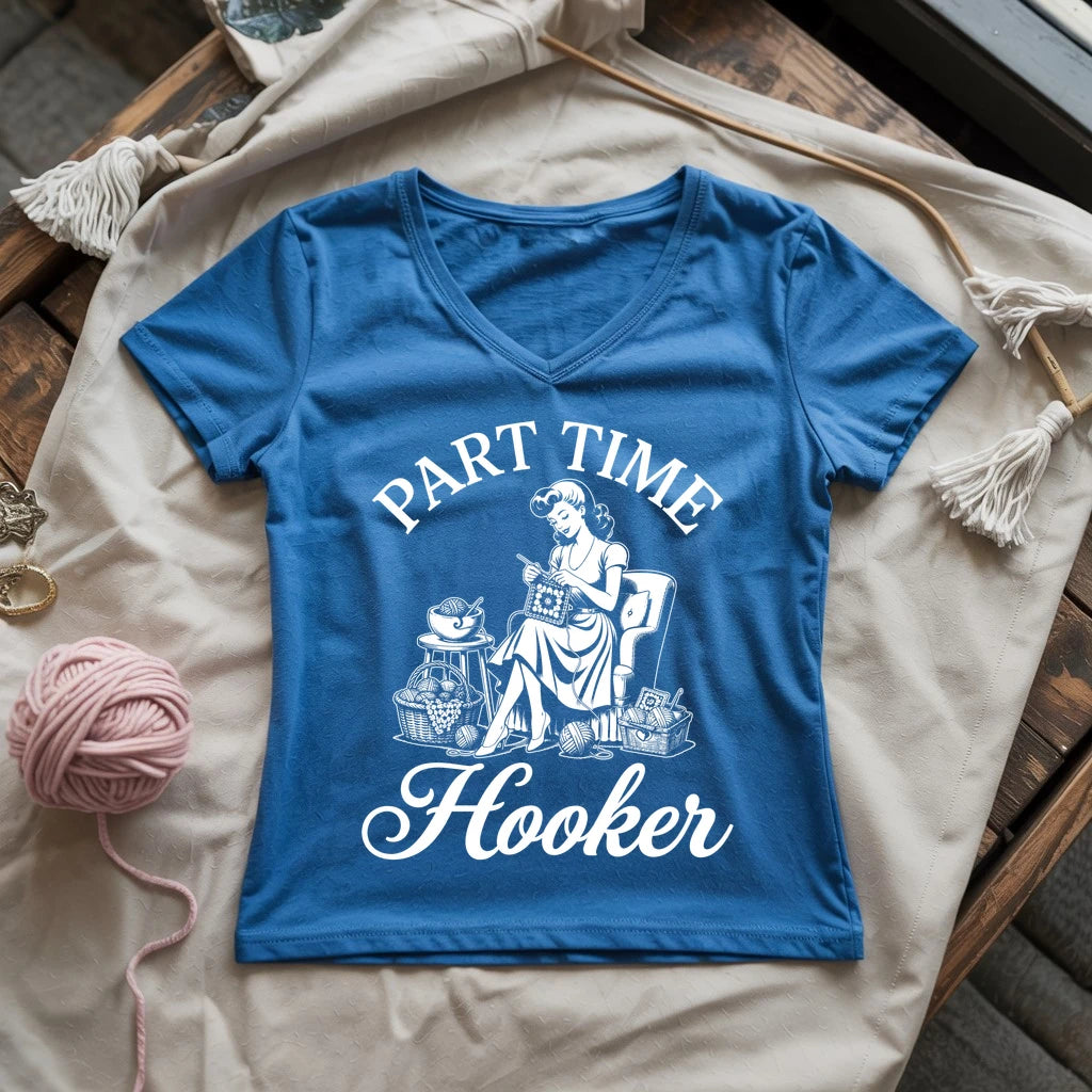 Part Time Hooker Lady V-neck