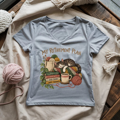 My Retirement Plan Lady V-neck