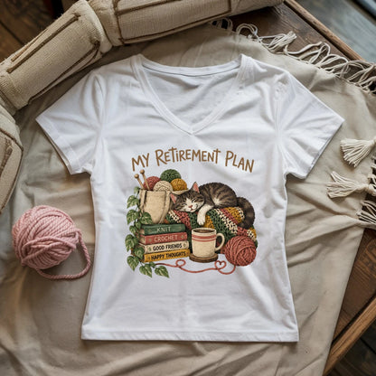 My Retirement Plan Lady V-neck