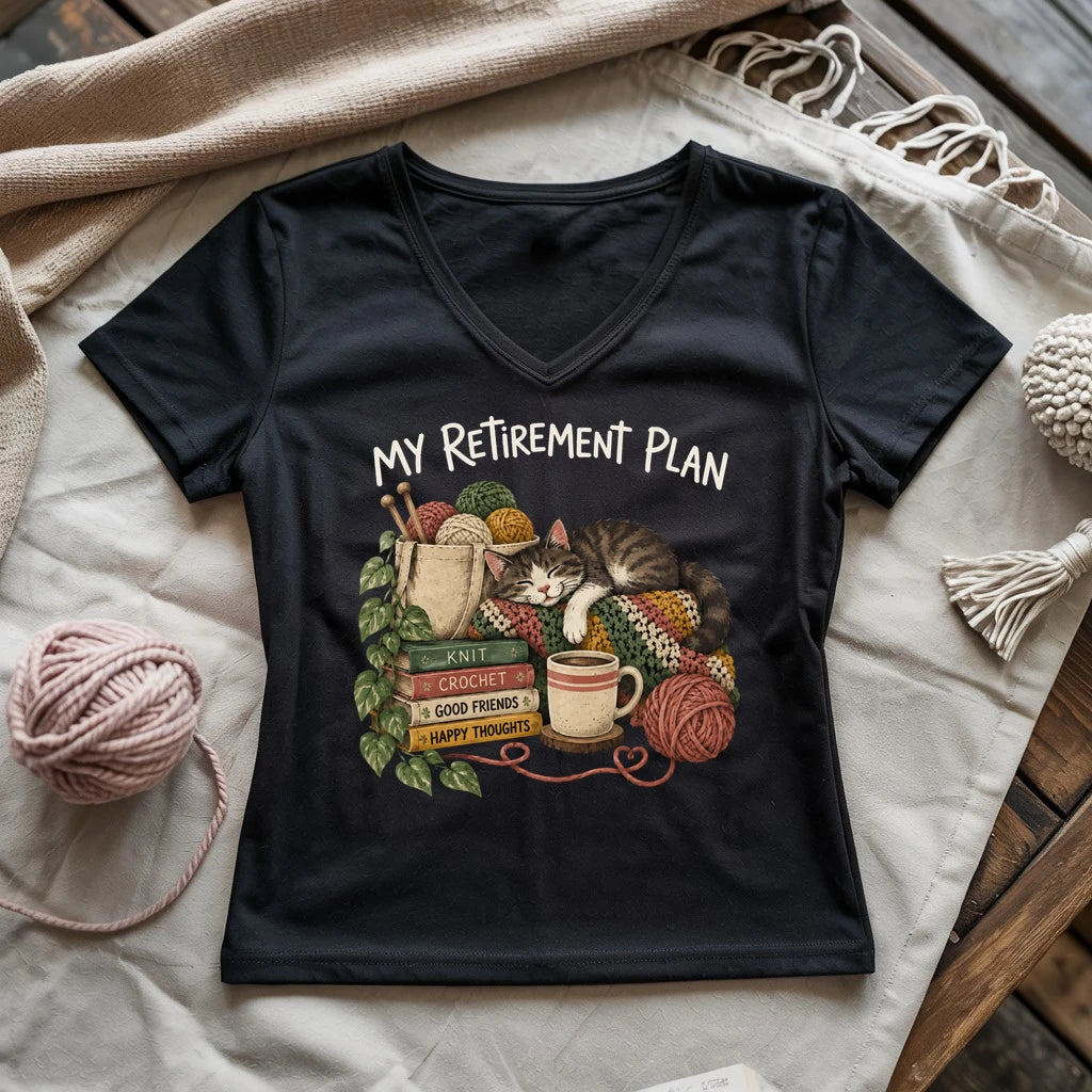 My Retirement Plan Lady V-neck