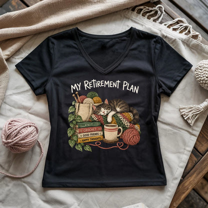 My Retirement Plan Lady V-neck