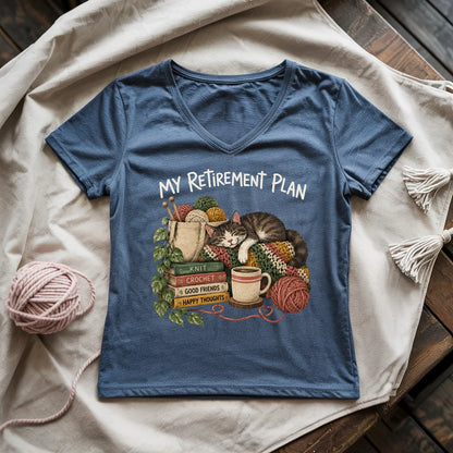 My Retirement Plan Lady V-neck