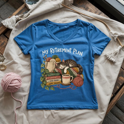 My Retirement Plan Lady V-neck
