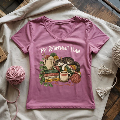 My Retirement Plan Lady V-neck
