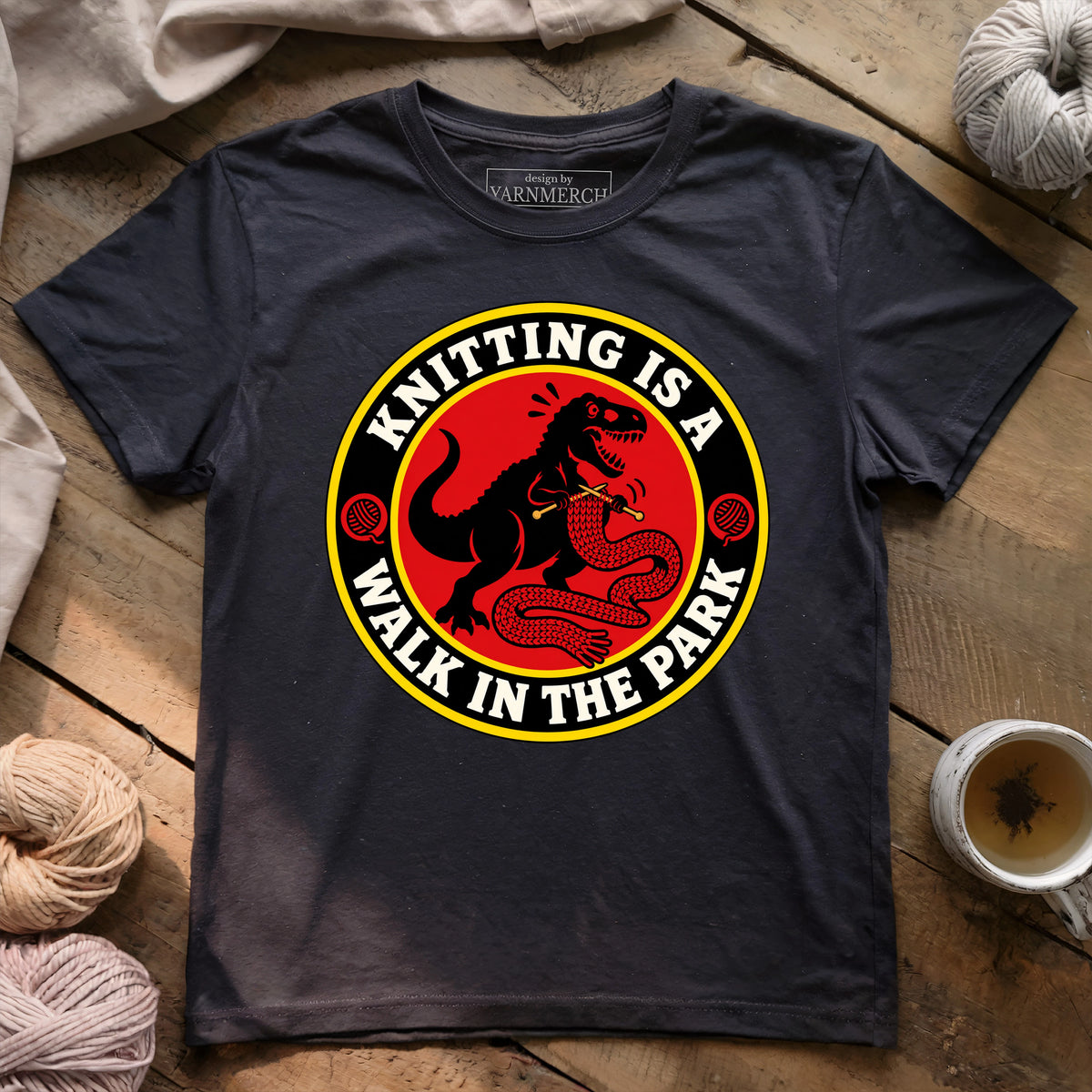 Knitting Is A Walk In The Park T-shirt