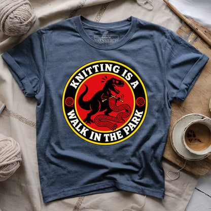 Knitting Is A Walk In The Park T-shirt