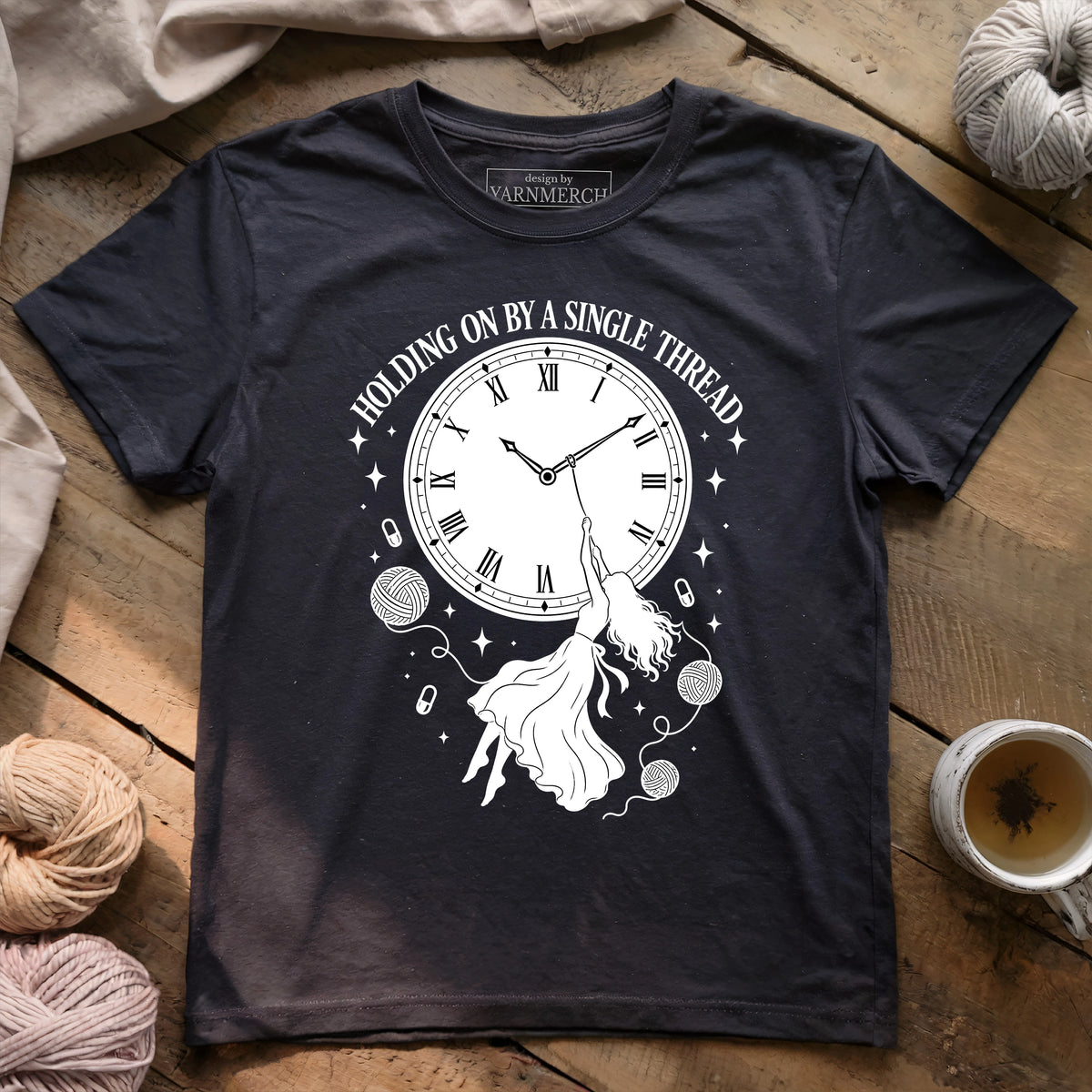 Holding On By A Single Thread T-shirt