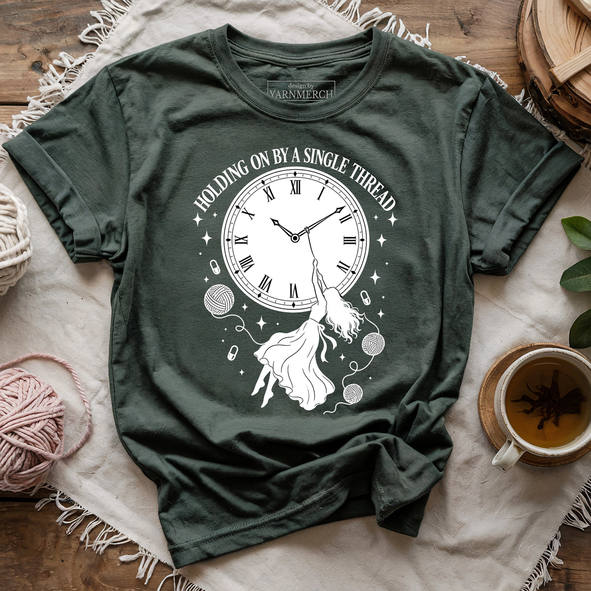 Holding On By A Single Thread T-shirt