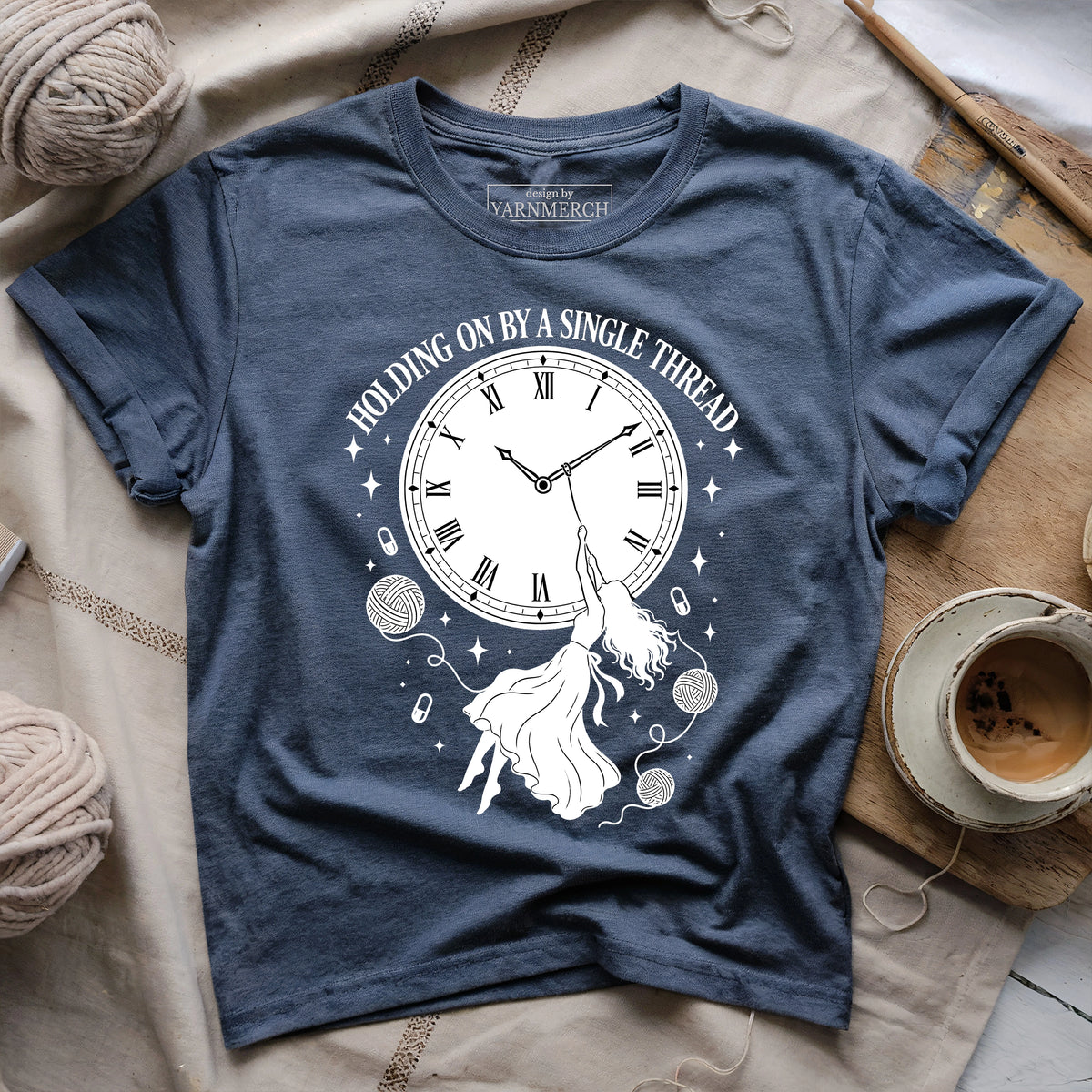 Holding On By A Single Thread T-shirt