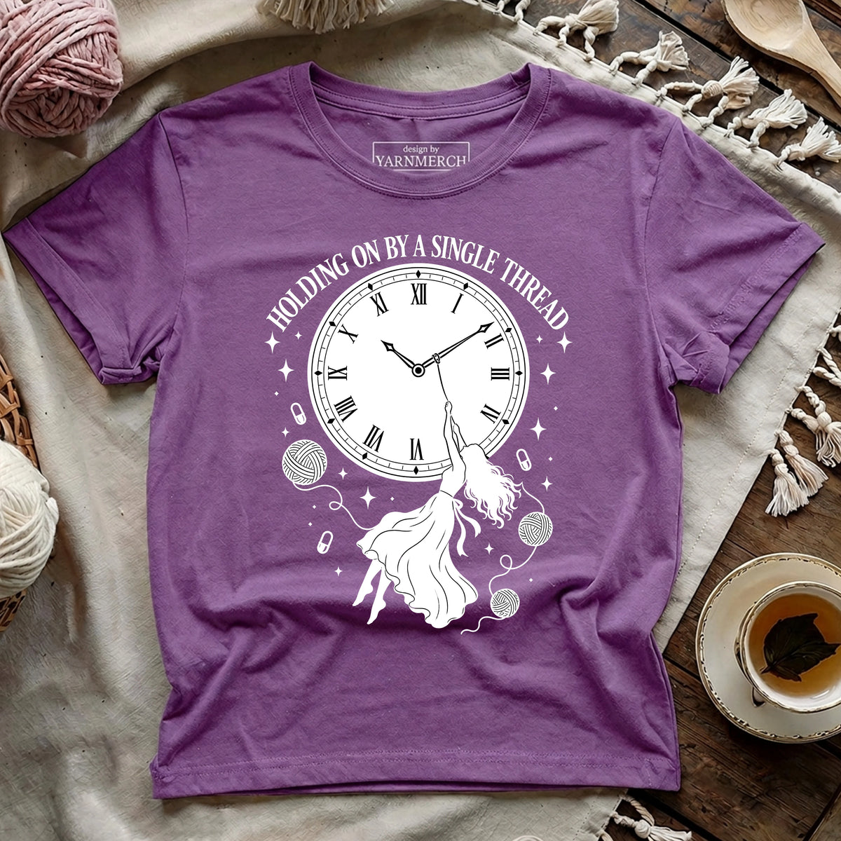 Holding On By A Single Thread T-shirt