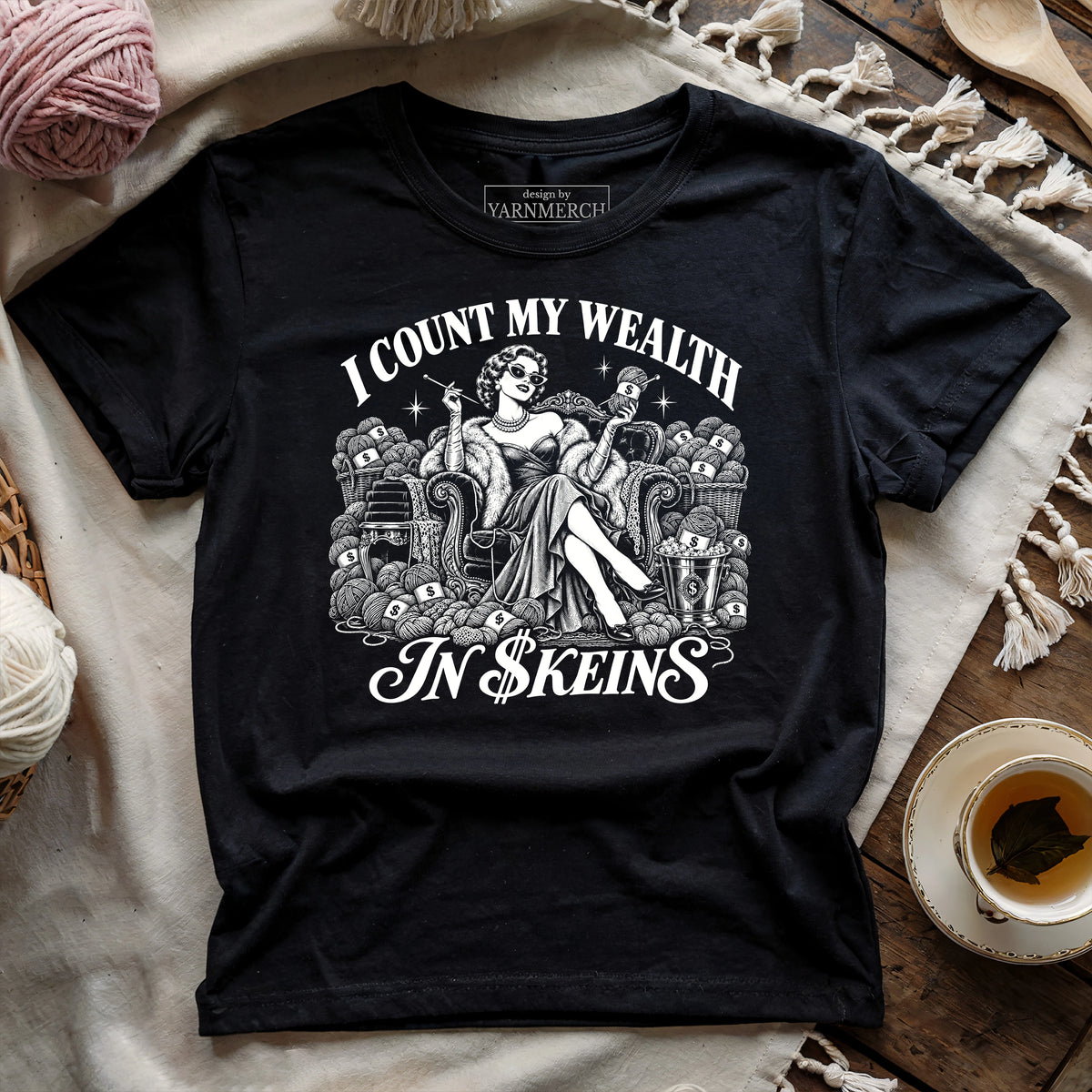 I Count My Wealth In $keins T-shirt