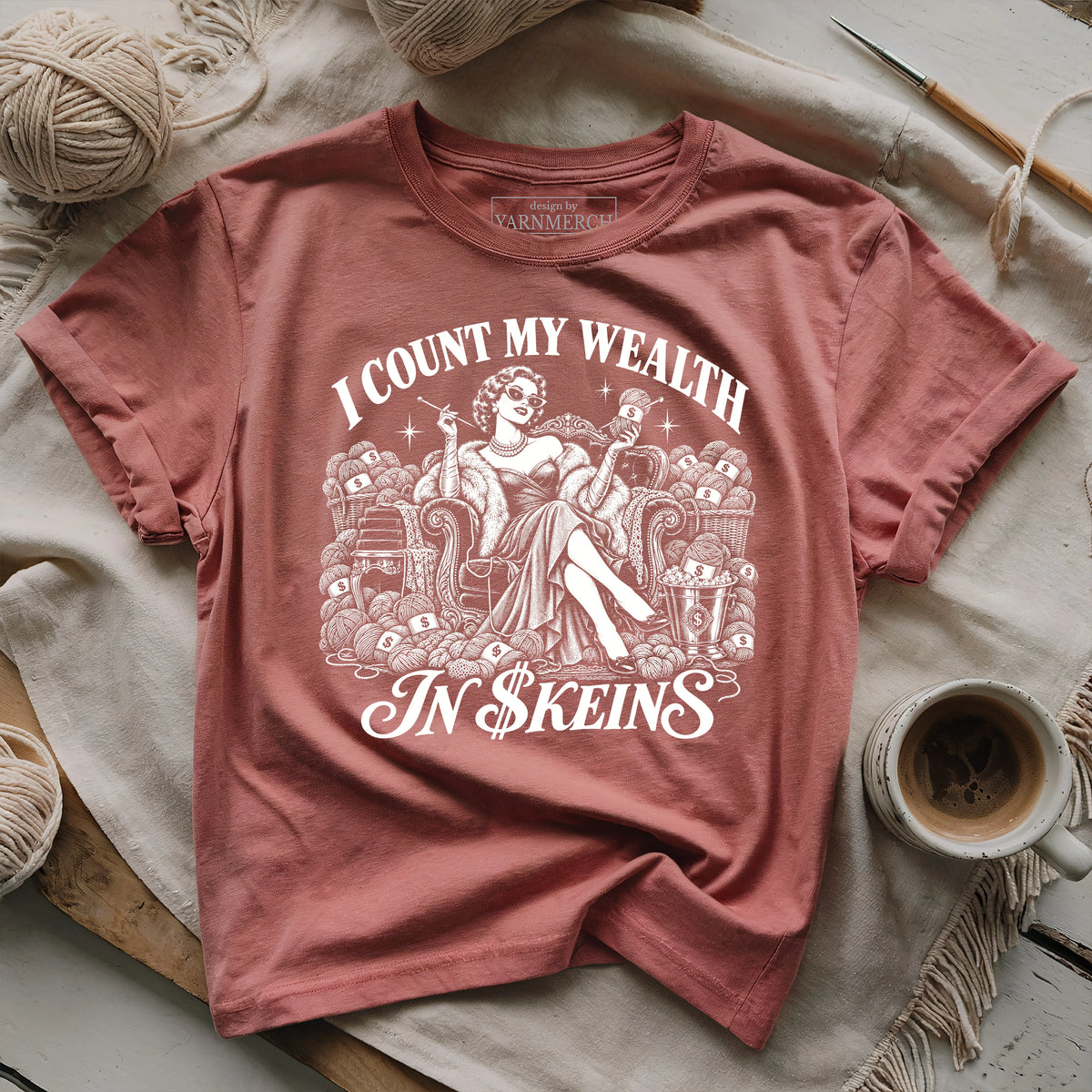 I Count My Wealth In $keins T-shirt
