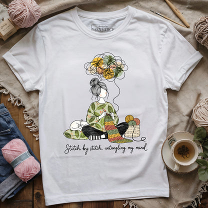 Stitch By Stitch, Untangling My Mind T-shirt