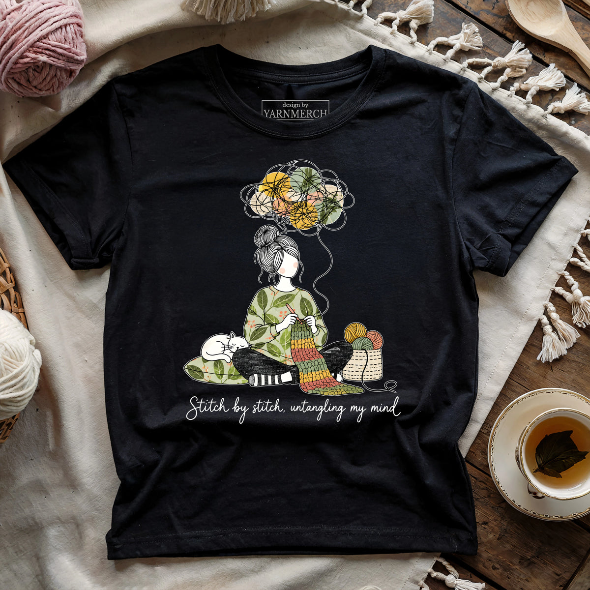 Stitch By Stitch, Untangling My Mind T-shirt