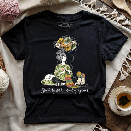 Stitch By Stitch, Untangling My Mind T-shirt