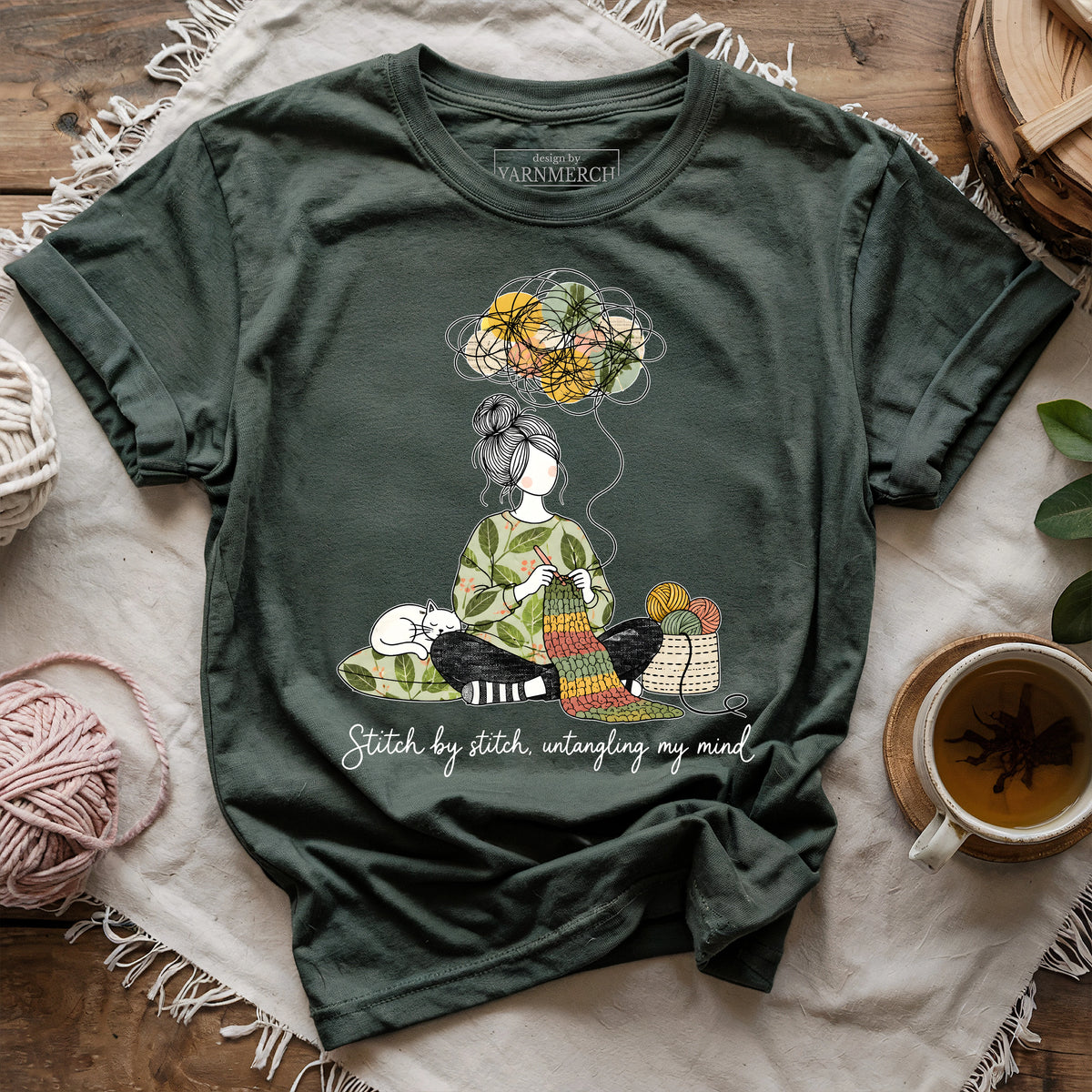 Stitch By Stitch, Untangling My Mind T-shirt