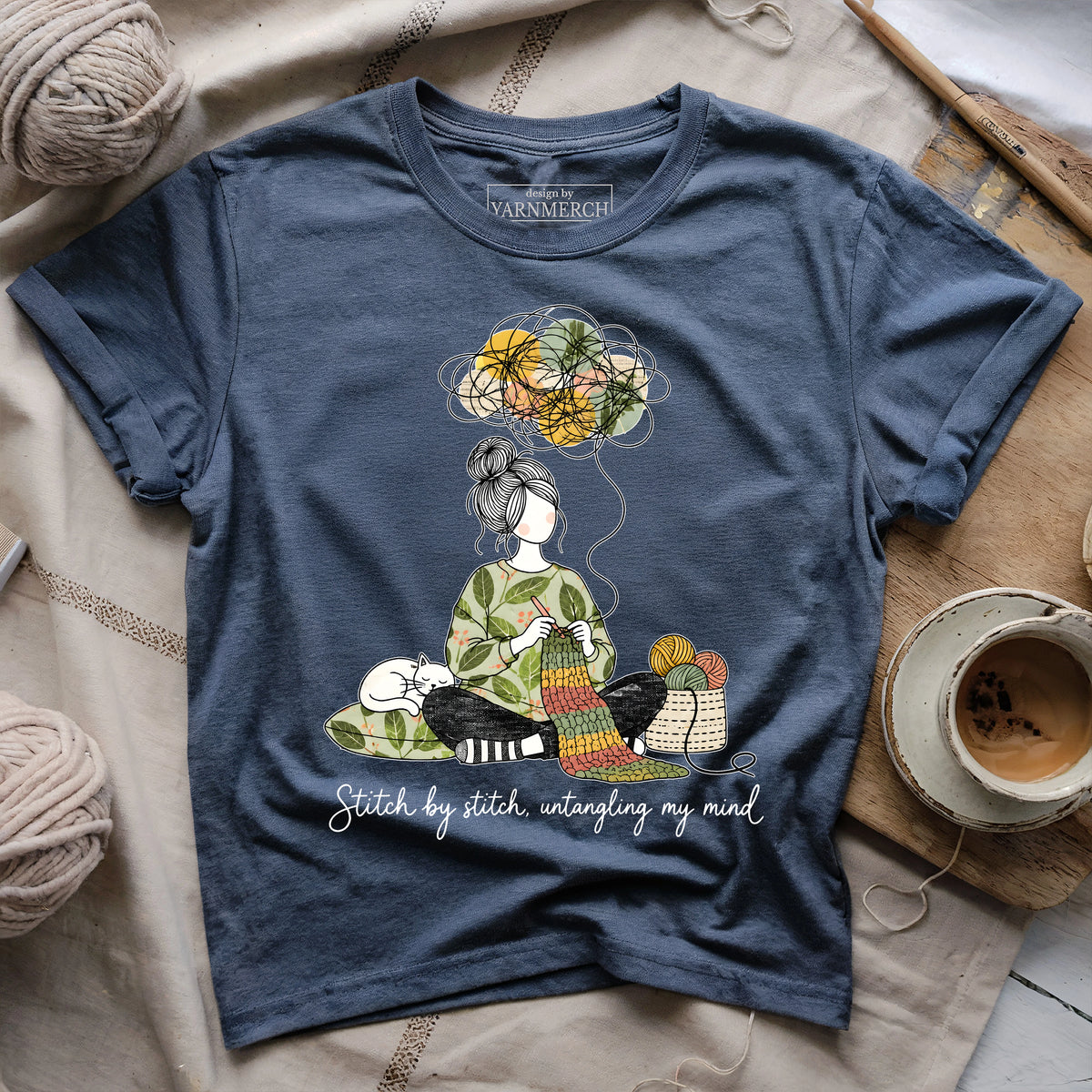Stitch By Stitch, Untangling My Mind T-shirt