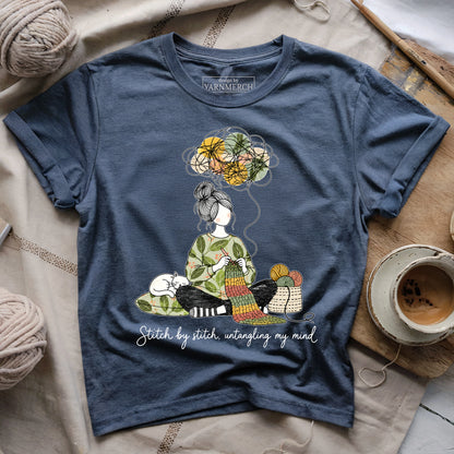 Stitch By Stitch, Untangling My Mind T-shirt
