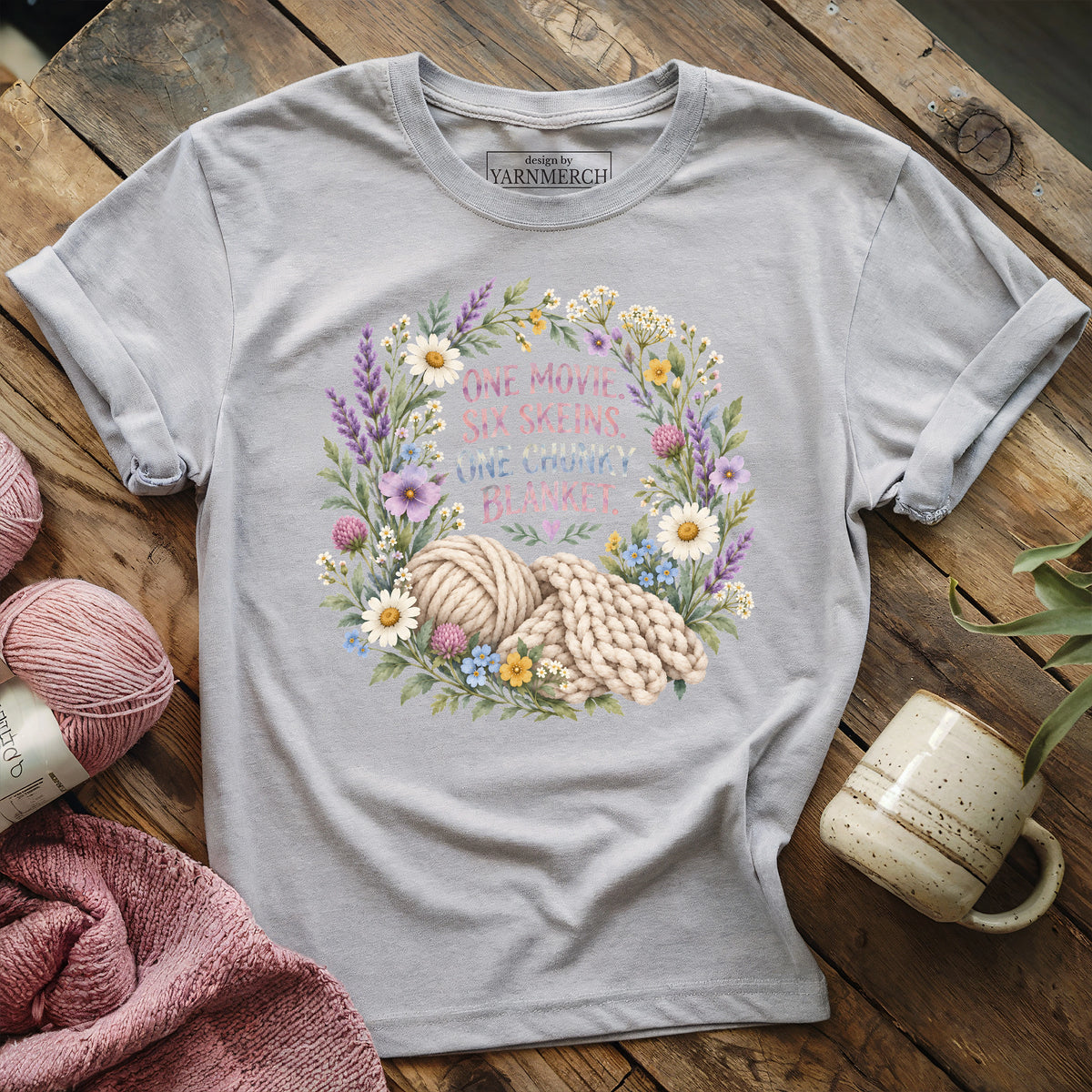One Movie. Six Skeins. One Chunky Blanket T-shirt